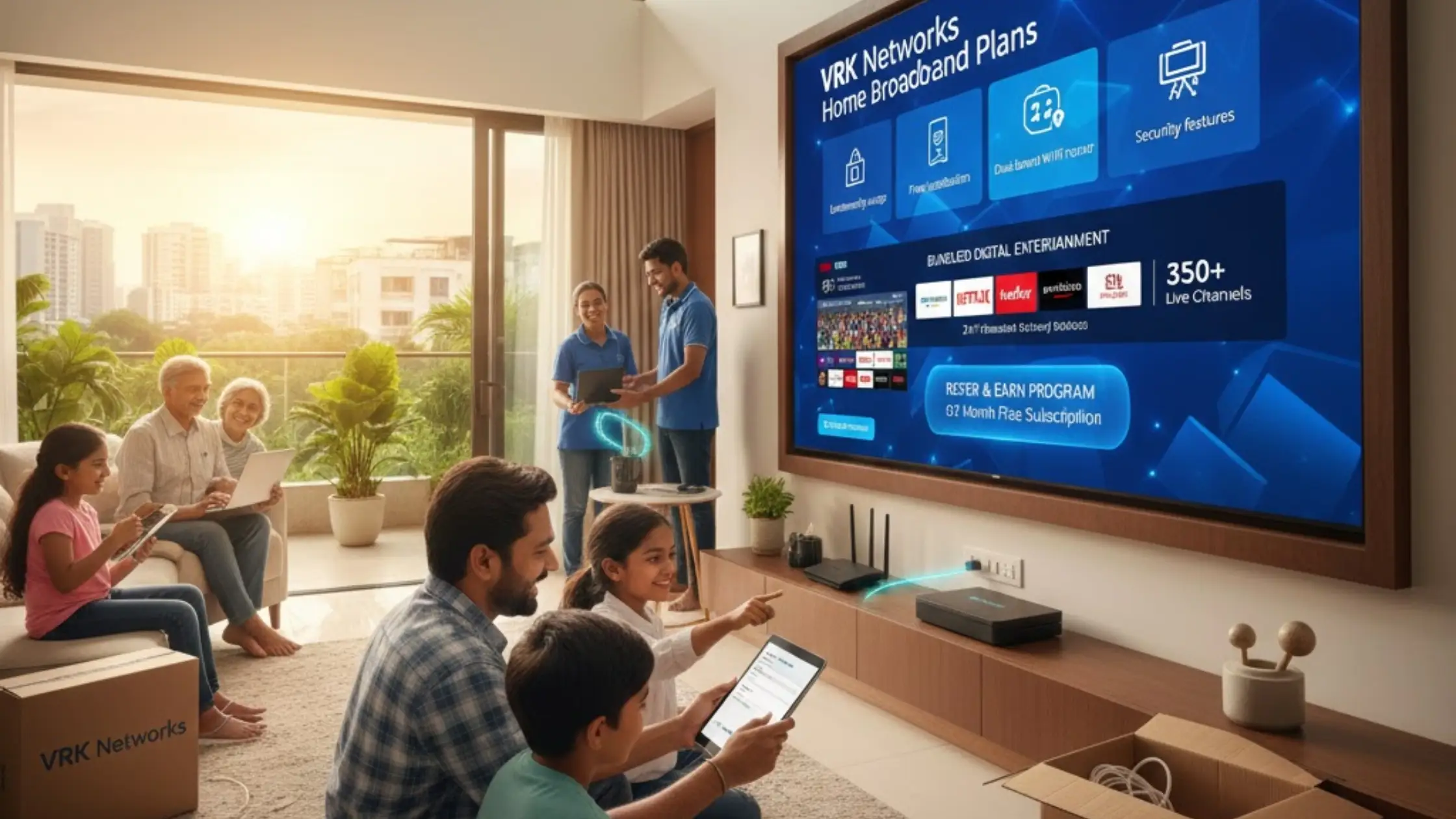 OTT TV Plans in Navi Mumbai – VRK Networks<br />
